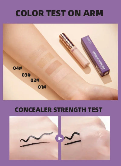 QIBEST Concealer Liquid Foundation Face Makeup Women Brightening Cream Full Coverage Concealer Lasting Modify Corrector Skin