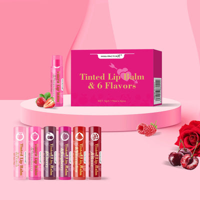 6 pieces/box, 6 flavors, nourishing and moisturizing dry lips, lipstick, lipstick gift set, the best choice for women's gifts