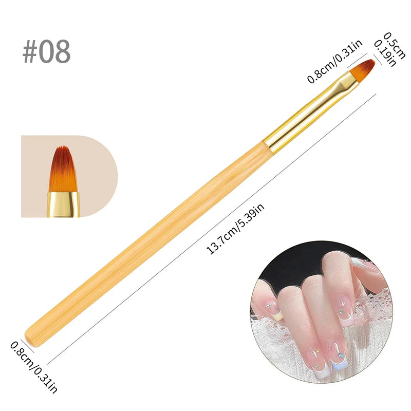 BORN PRETTY Nail Liner Brush DIY Drawing Painting Flower Line Stripes Pen Metal Handle UV Gel Nail Art Brushes Manicure Tool