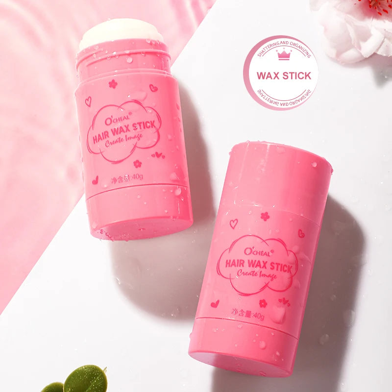 O’CHEAL 40g Hair Wax Stick Hair Artifact Finishing Broken Hair Cream Hair Spray Fix Wax Anti-frizz Body Cream Stick Wax Stick