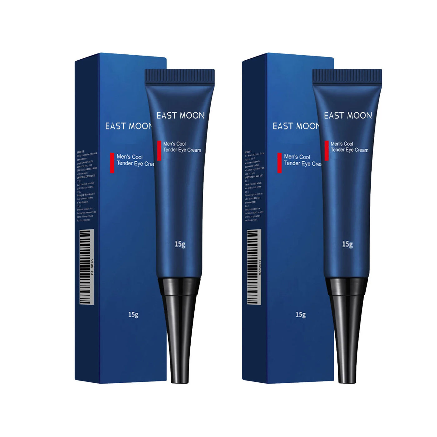 2Pcs Men's Retinol Eye Cream Moisturizing Anti-Aging Remove Dark Circle Anti-Puffiness Fade Wrinkles Hydrating Firming Eye Care