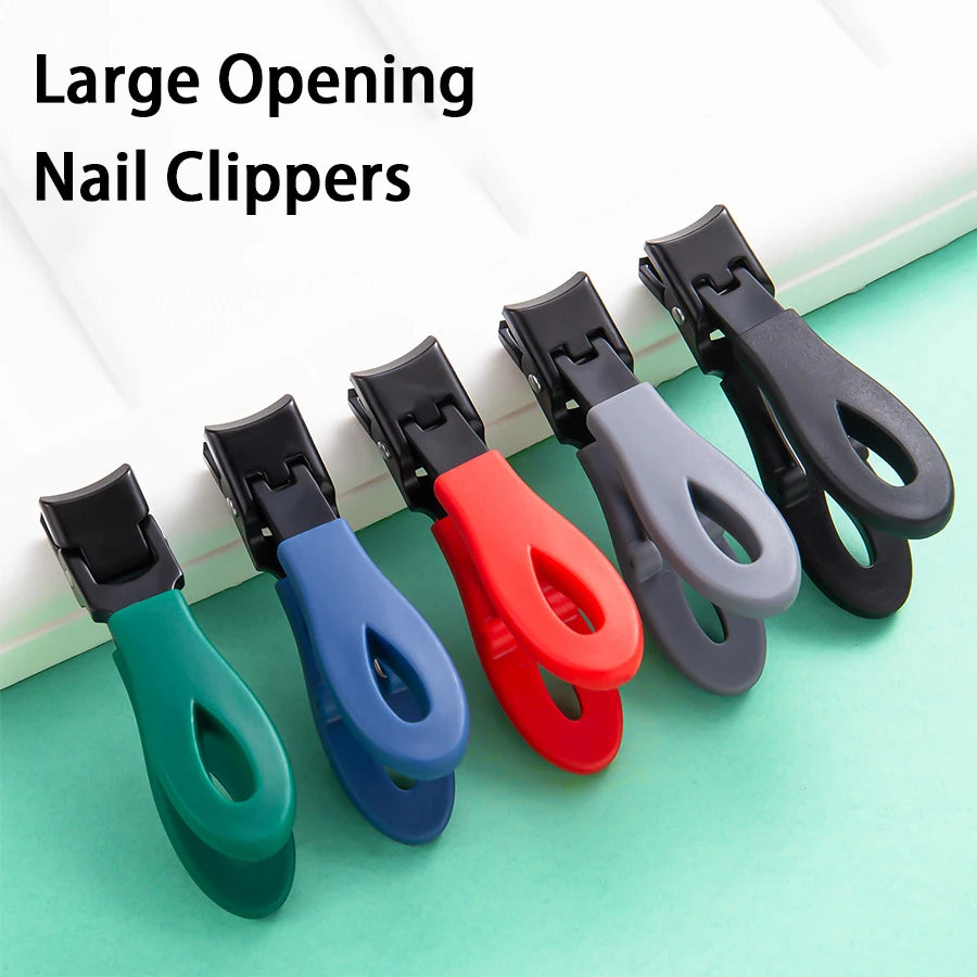 Portable Ultra Sharp Nail Clippers Stainless Steel Wide Jaw Opening Anti Splash Toe Fingernail Trimmers For Woman Man