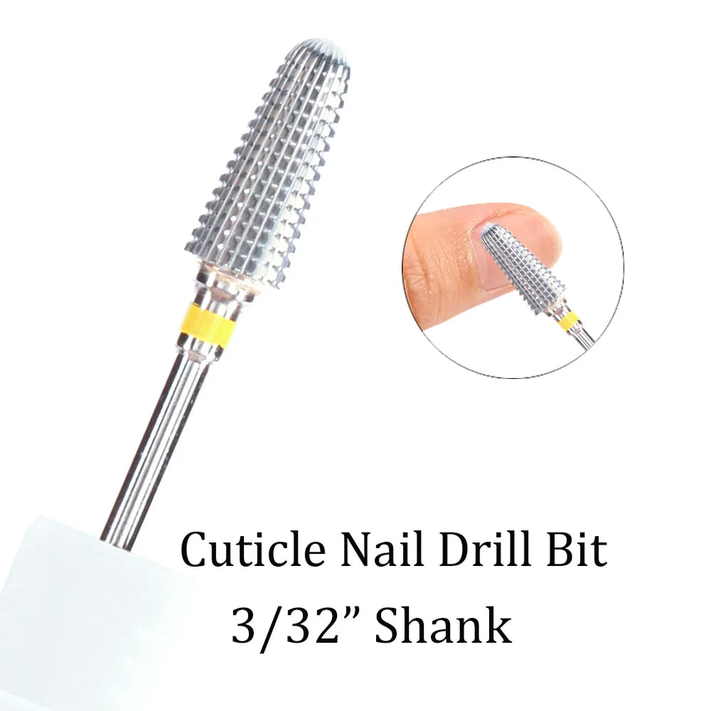 1pc Tungsten Carbide Nail Drill Bit Cutter For Manicure Machine Carbide Electric Nail Drill Milling Cutter For Nail Accessories