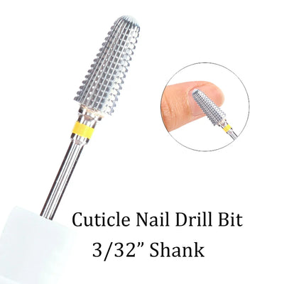 1pc Tungsten Carbide Nail Drill Bit Cutter For Manicure Machine Carbide Electric Nail Drill Milling Cutter For Nail Accessories