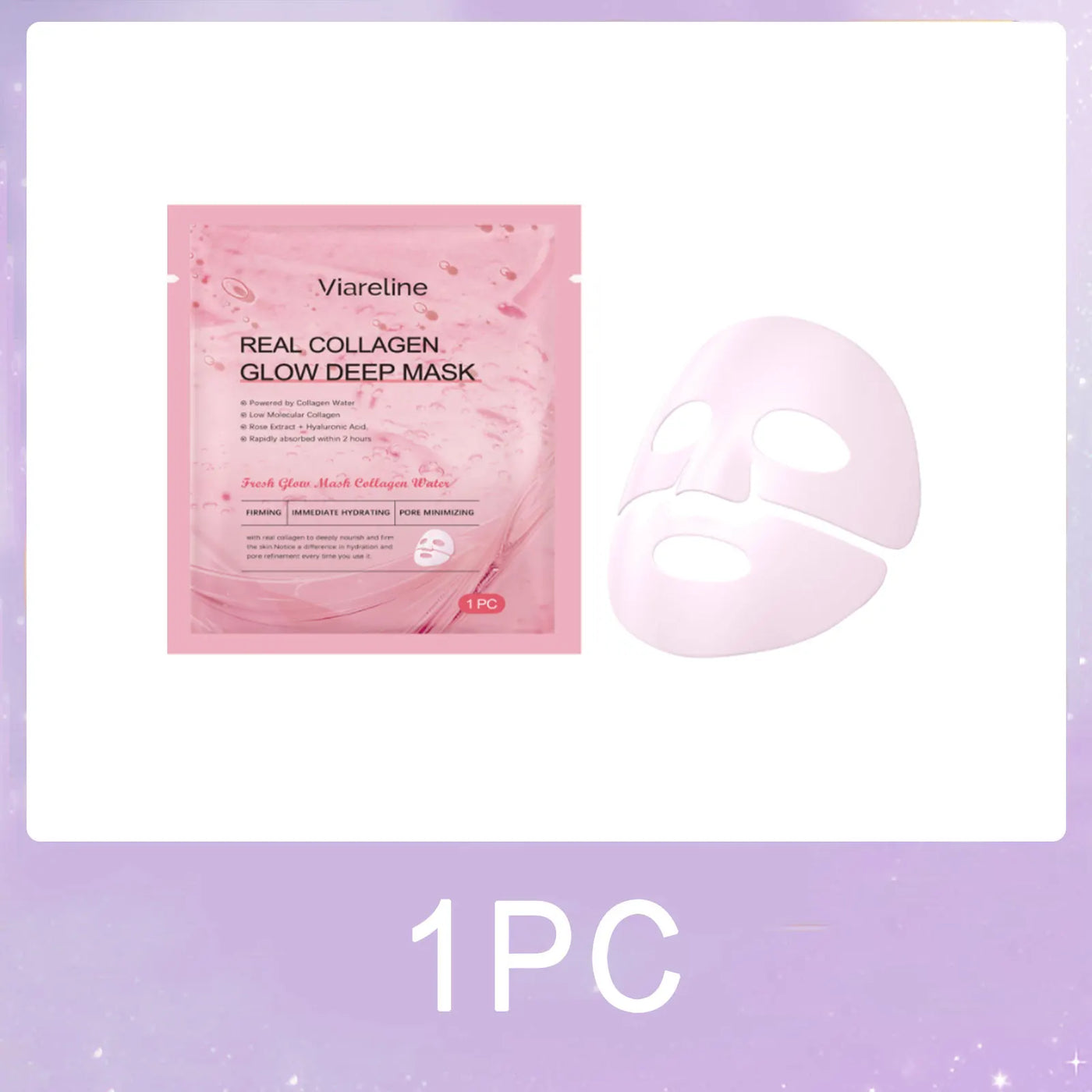 Collagen Hydrating Face Mask Pore Minimizing Anti Wrinkle Lift Firm Elasticity Enhancing Brightening Hyaluronic Acid Sheet Masks