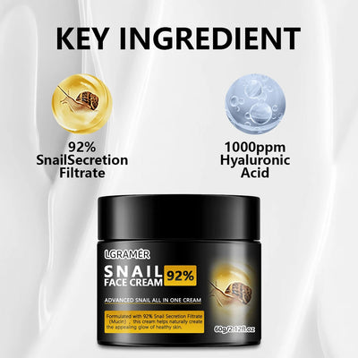 Anti Wrinkles Snail Face Cream Collagen Moisturizing Nourish Repair Face Damaged Lift Firm Smooth Bright Whitening Skin Care