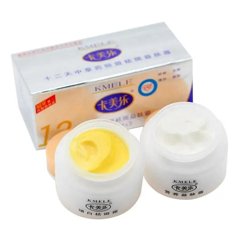 Original Kmele Whitening Cream Face Cream Moisturizing Cream Freckle Care Fade Repare Remover Bottles Skin Freckles 2 Set V7I0