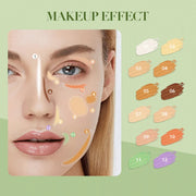 IMAGIC 12-Color Concealer Foundation Cream Covers Acne Marks Dark Circles Full Coverage Suit for All Skin Primer Makeup Cometics