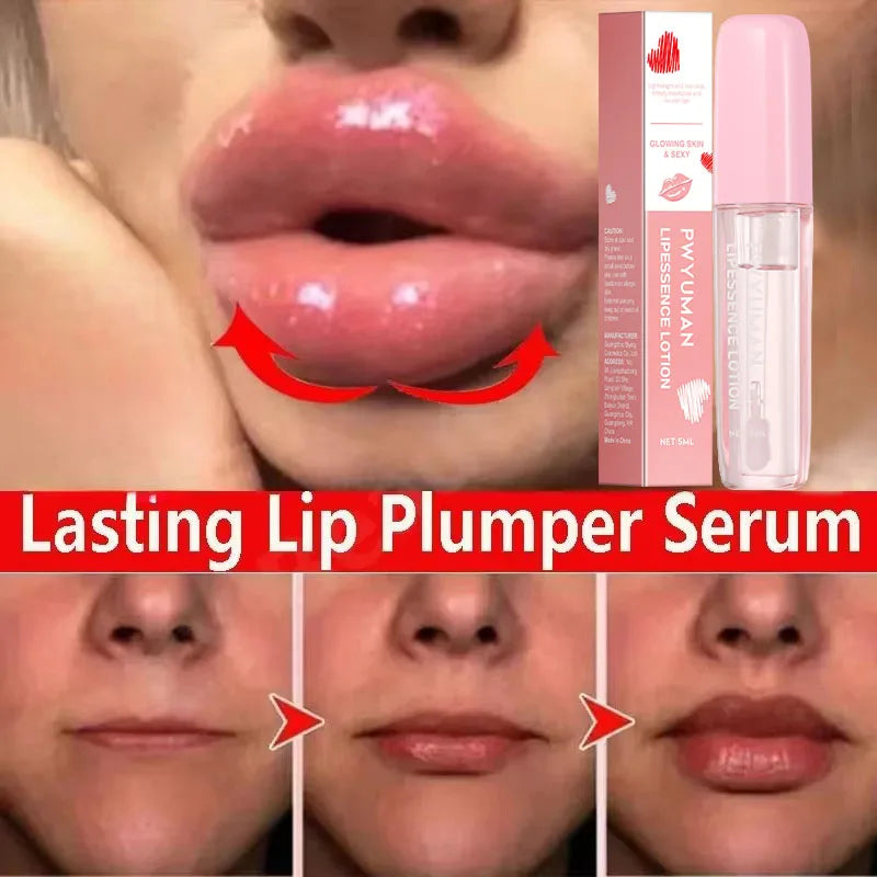 Lip Booster Plumping Serum Oil Hyaluronic Acid Moisturising Sexy Plump Enhancer Stimulant Free Remove Lip Lines Sexy Plump Lip