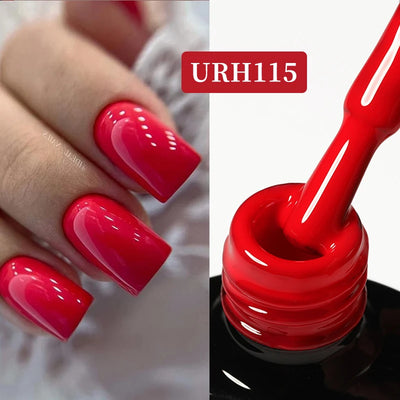 UR SUGAR 7ml Nude Pink Color Nail Gel Polish Semi Permanent Soak Off UV DIY Nail Art Gel Long Lasting Design Manicure Supplies