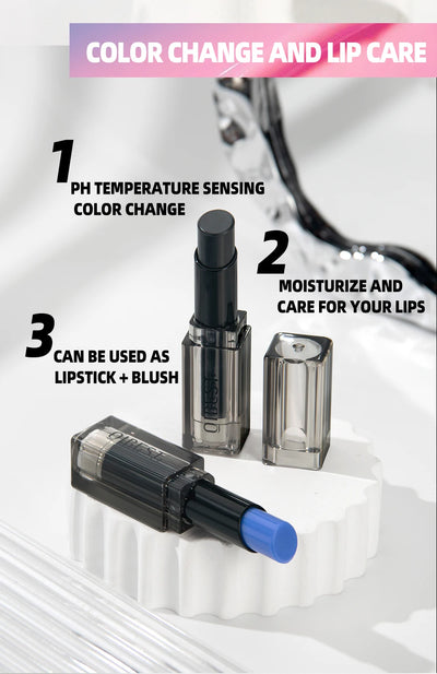 QIBEST Magic Color Changing Lip Stick Moisturizing Long Lasting PH Change Shift Colors Lip Balm Nourish Lip Stain Tint Makeup