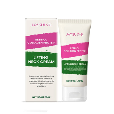 Collagen Neck Cream Anti Aging Reduces Wrinkles Lines Improve Double Chin Sagging Lifts Tightens Brighten Skin Beauty Neck Cream