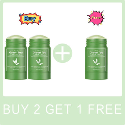 HOYGI Green Tea Cleansing Mask Blackhead Removal Anti Acne Oil Control Shrink Pores Purifying Reduce Brightening Face Skin Care