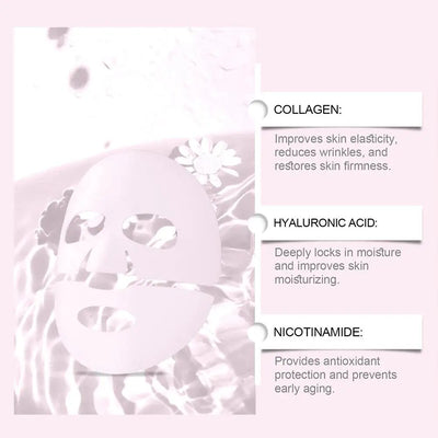 4PCS Pink Bio Collagen Gel Salmon Pdrn Face Mask Deep Hydrating Overnight Moisturizing Hydrogel Jelly Face Sheeets Balance Skin