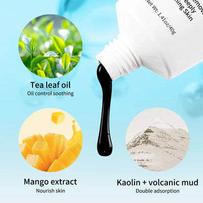 Mango Blackhead Remover Acne Treatment Nose Oil-control Mud Pore Strip Mask Whitening Cream Peel off Mask Nose Peel Skin Care