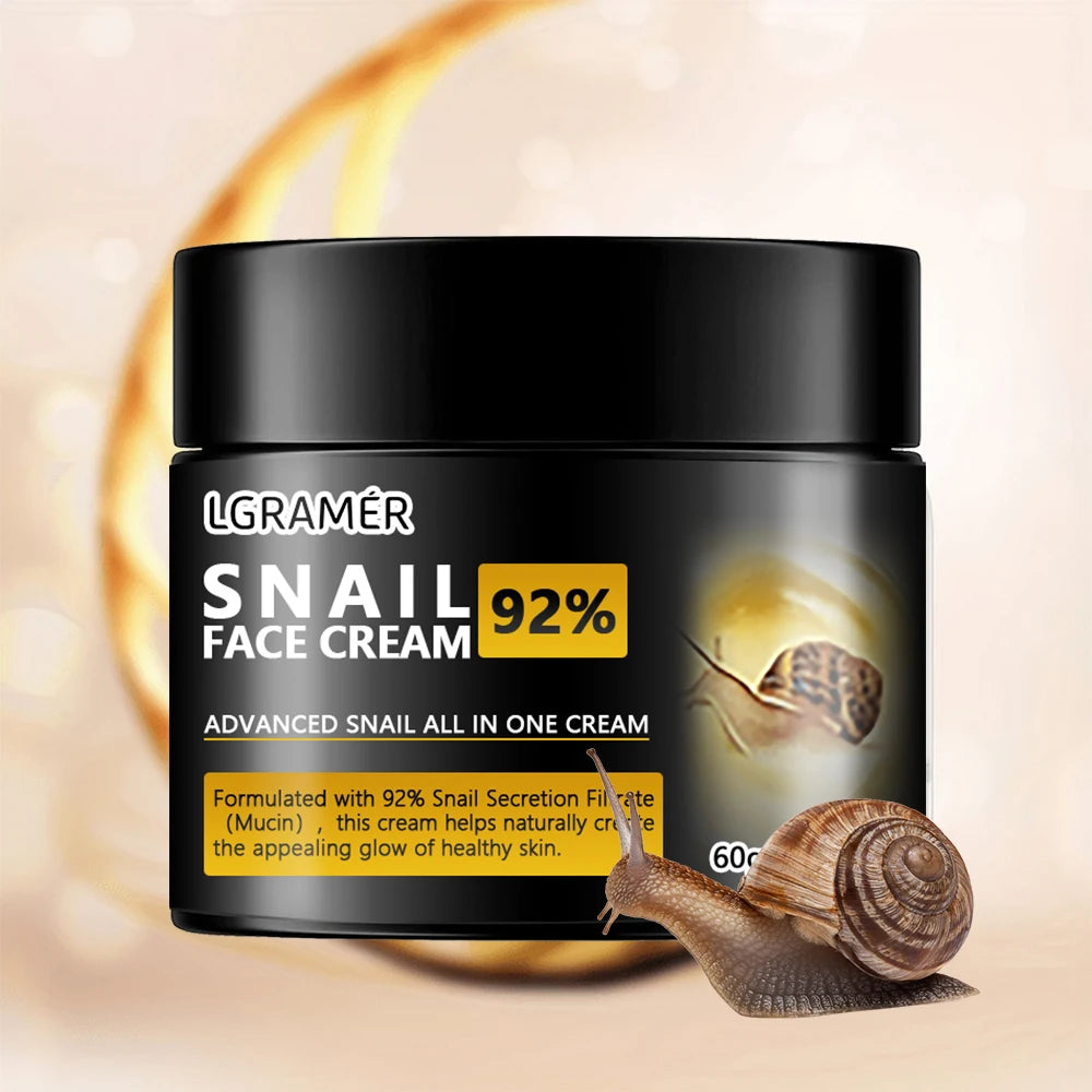 Anti Wrinkles Snail Face Cream Collagen Moisturizing Nourish Repair Face Damaged Lift Firm Smooth Bright Whitening Skin Care