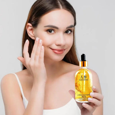 NEW 100ml/120ml Gold Ginseng Face Essence Polypeptide Anti-wrinkle Lightning Moisturizing Facial Serum Skin Care Products