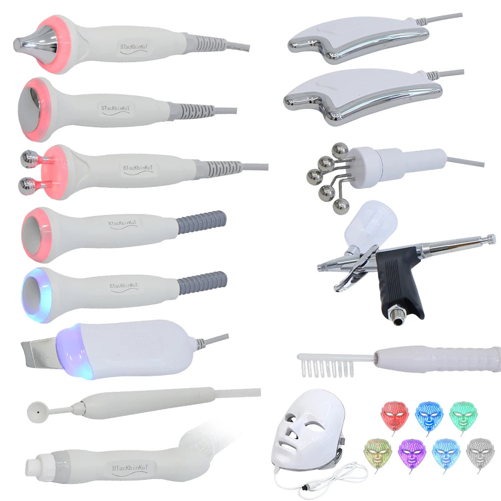 AOKO New 12 IN1 Hydro Dermabrasion Aqua Peeling Ultrasound Facial Care Oxygen Injection Skin Rejuvenation Whiting Beauty Machine