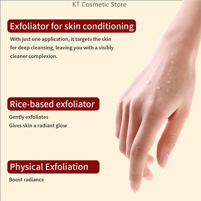 Black White Rice Peel Shot Glow Rice Ampoule Duo Exfoliate Dead Skin Closed Pimples Moisturize Brighten Smooth Pores Care Korea