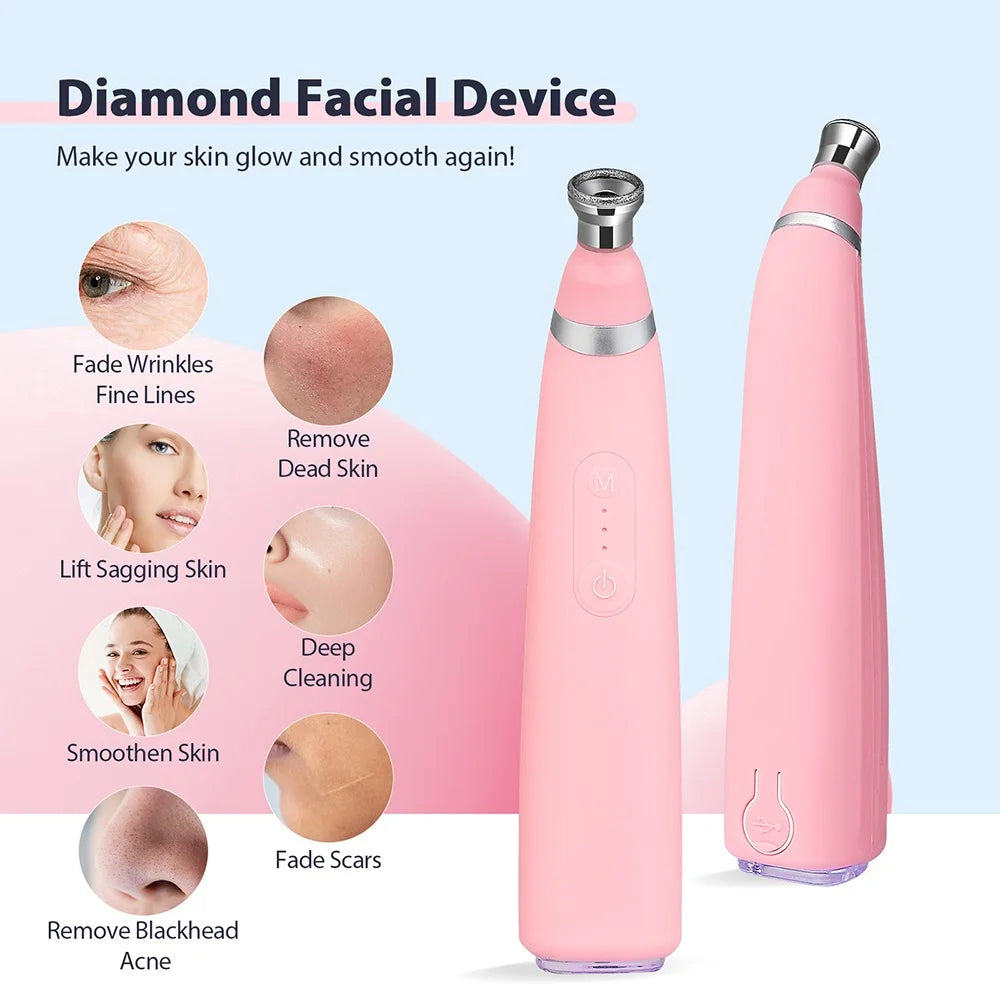 Professional Diamond Microdermabrasion Machine Home Use Facial Peeling Beauty Machine Exfoliation Face Deep Cleaning Skin Care