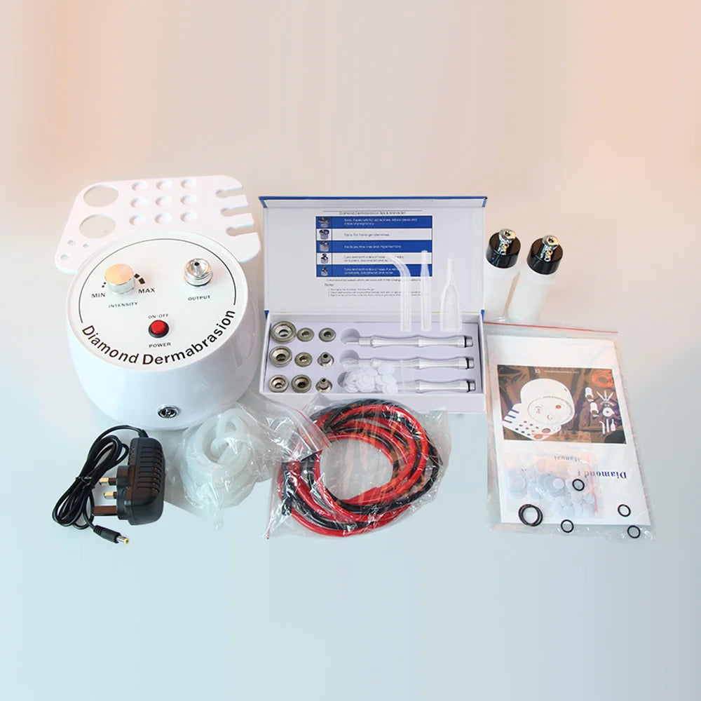 AOKO 3 in 1 Diamond Microdermabrasion Beauty Machine Vacuum Suction Tool Water Spray Facial Moisten Face Exfoliate Skin Peeling