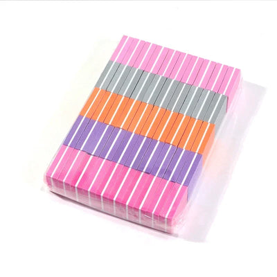 New 100-10Pc Mini Buffing Sanding Files Block Pedicure Care Nail Art Buffer Polish Manicure Pedicure Nail File Tools Nail Charm