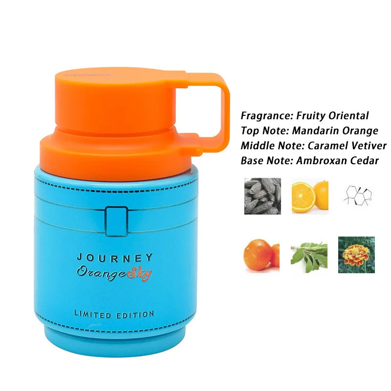 Arab Men's Charm Perfume Creative Thermos Cup Shape Floral Fruity Woody Fragrance Spray Unisex Fun Musk Sandalwood Perfume 100ml