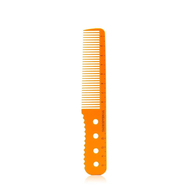 1 Pcs High Quality Hairdresser Comb with Scale Cutting Comb Professional Salon Hairdressing Comb Hair Comb Orange Measuring Comb