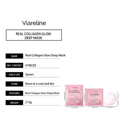 Collagen Hydrating Face Mask Pore Minimizing Anti Wrinkle Lift Firm Elasticity Enhancing Brightening Hyaluronic Acid Sheet Masks