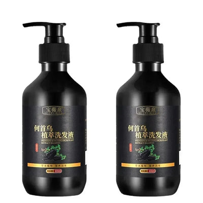 Herbal Polygonum Multiflorum Shampoo Oil Control, Dandruff Control, Itchy Relief Shampoo for Women Hair Essential Oil Hair Care