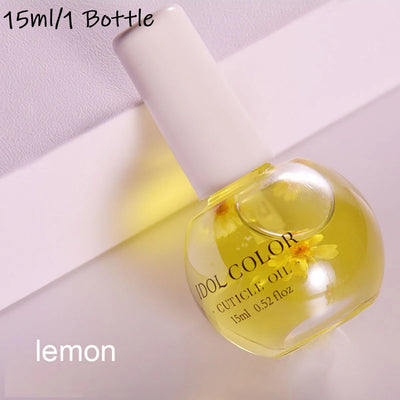 15ml/1 Bottle Dried Flowers Softener Nutritional Cuticle Oil 8Color Cuticle Oil Multi Fragrance Nail Edge Care Nail Art Tool*