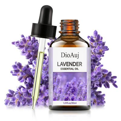 30ml/1.01fl.oz  LAVENDER Essential Oil  for Humidifier, Facial, Skin Care, Aromatherapy, Hair Care, Scalp and Body Massage