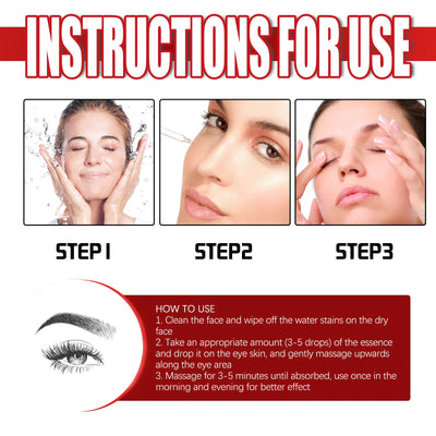 Eye Lifting Serum Anti Dark Circles Puffiness Reduce Fine Lines Wrinkle Firming Nourishing Brightening Eye Bags Remover Essence