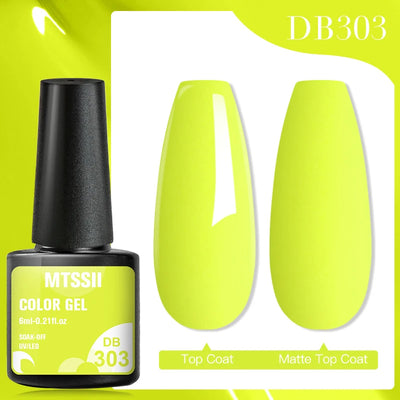 Mtssii 6ml Nail Gel Jelly Eggshell Gel Nail Polish Transparent Gel Soak Off Nail Art Gel UV LED Varnish