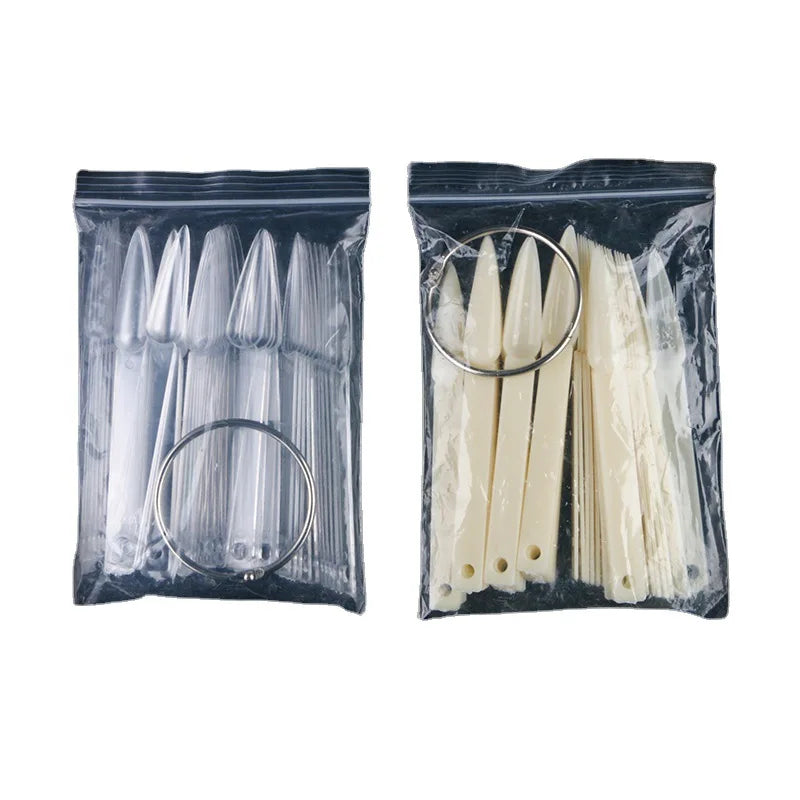 50Pcs/Set Nail Tips Colors Display Tools color plate practice nail plate fan-shaped Manicure Tools