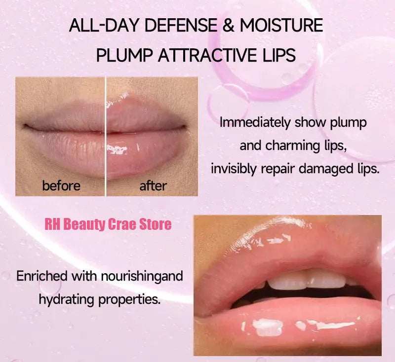 Lip Booster Plumping Serum Oil Hyaluronic Acid Moisturising Sexy Plump Enhancer Stimulant Free Remove Lip Lines Sexy Plump Lip