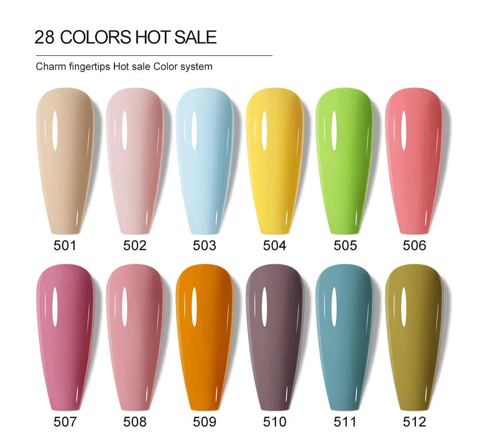 Clou Beaute Nail Gel Polish Kit 15ml Soak Off UVLED Nails Varnish Semi Permanent Nail Art Gels Lacquer Top Base Coat Gel Lacquer