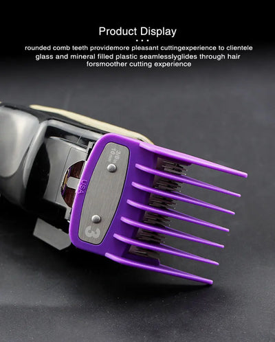 8pcs/set Professional Barber Hair Clipper Guide Combs For Wahl Trimmer Attachment Hair Cutting Limited Comb Salon Haircut Tools