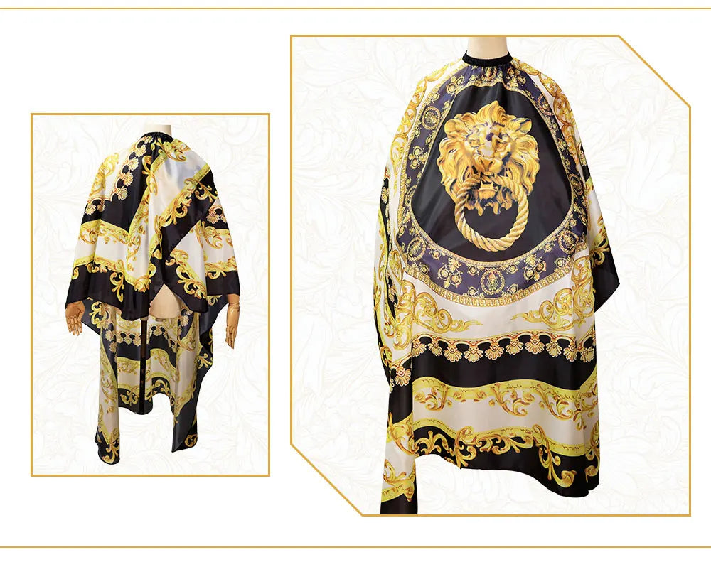 Professional Hairdressing Hairdresser Cloth Lion Pattern Gown Barber Waterproof Hairdresser Apron Haircut capes Accessories