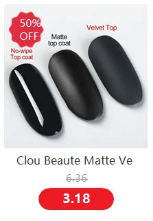 Clou Beaute Nail Gel Polish Kit 15ml Soak Off UVLED Nails Varnish Semi Permanent Nail Art Gels Lacquer Top Base Coat Gel Lacquer