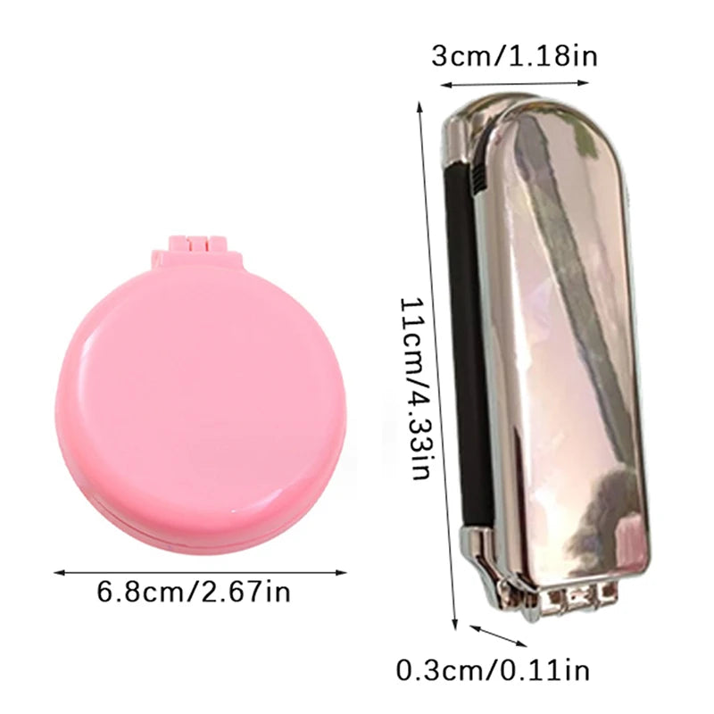 Traveling Small Size Hair Comb With Folding Mirror Portable Massage Folding Comb Women Girl Hair Brush With Mirror Styling Tools