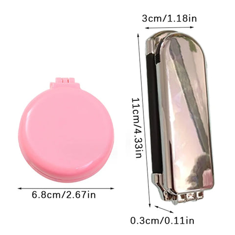 Traveling Small Size Hair Comb With Folding Mirror Portable Massage Folding Comb Women Girl Hair Brush With Mirror Styling Tools