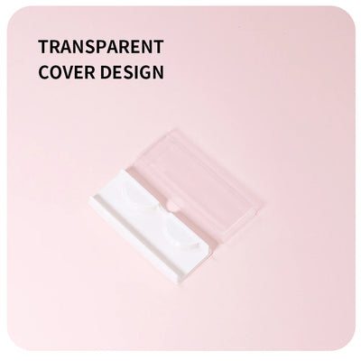 ANNAFRIS 50pcs Eyelashes Packaging Box False Lash Plastic Tray Holder Empty Storage Cover Mink Eyelash Display Box