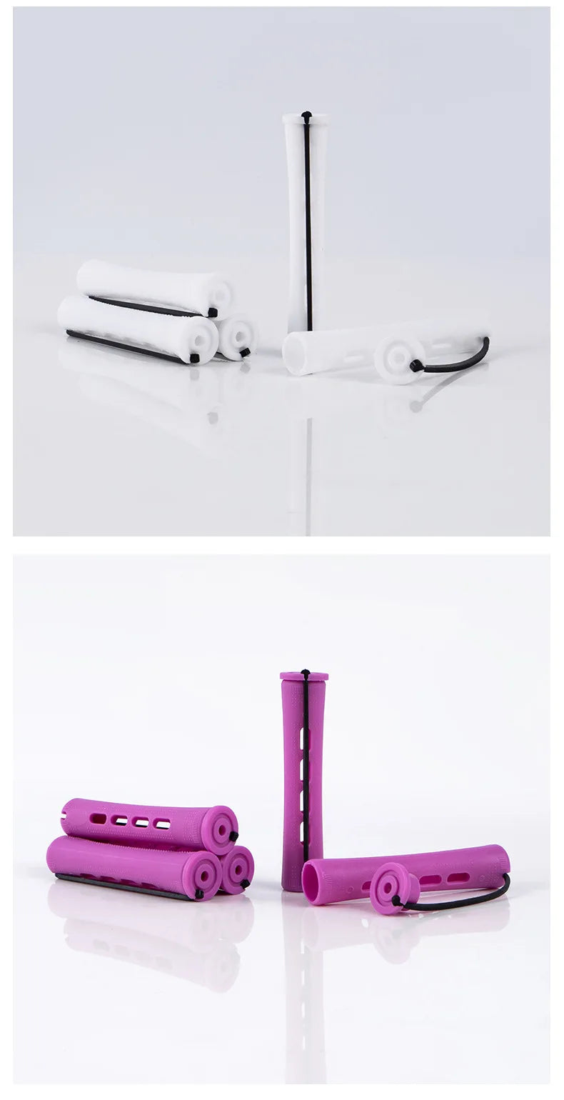 10pcs Heatless Hair Curler No Heat Hair Rollers Soft Curling Rod Pull Core Lazy Curls Flexi Rods Wave Formers Hair Styling Tools
