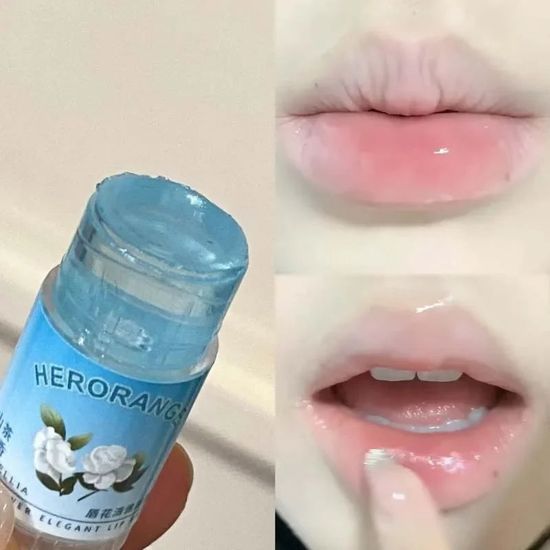 Peach Lychee Fruity Lip Balm Moisturizing Anti-Dry Anti Crack Clear Crystal Lip Balm Lip Care Mini Cute Jelly Lipstick Skin Care