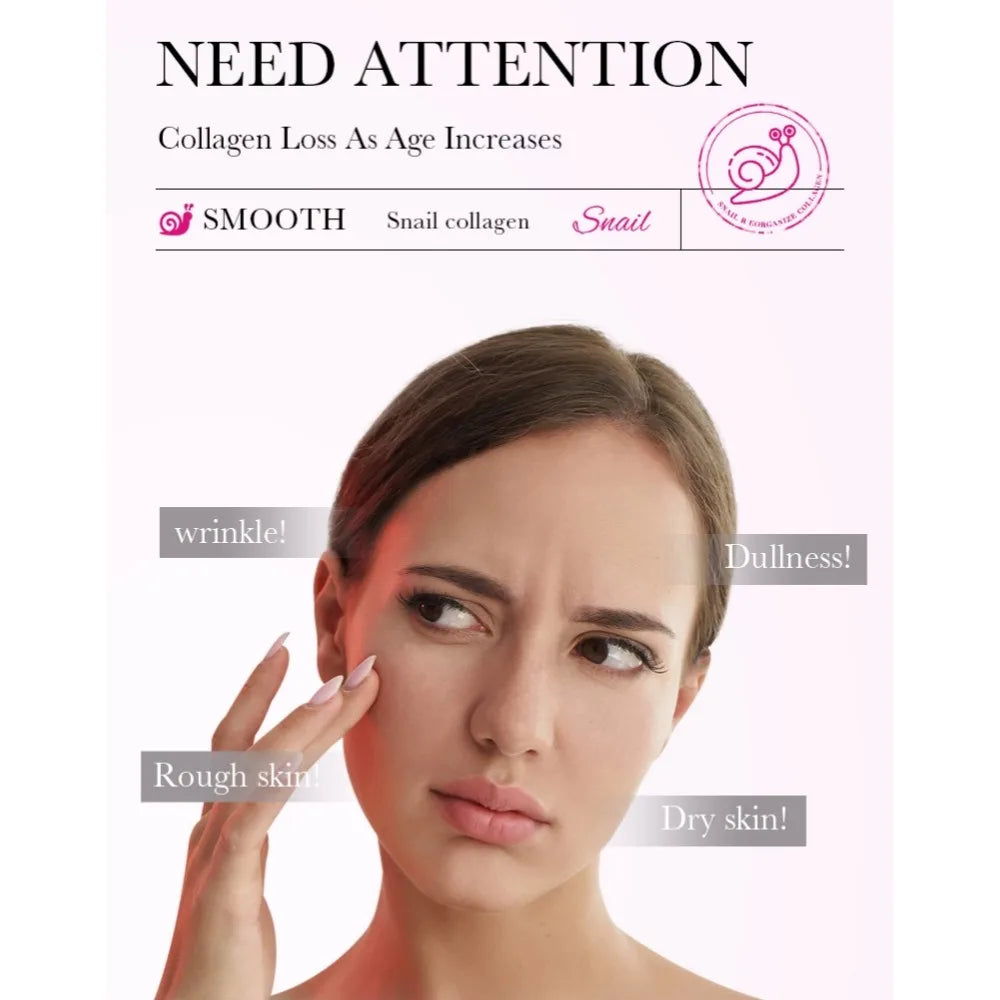 1/3/5/10pcs Snail Collagen Moisturizing Face Mask Replenishment Firming Tender Facial Mask Skin Care Korean Cosmetics