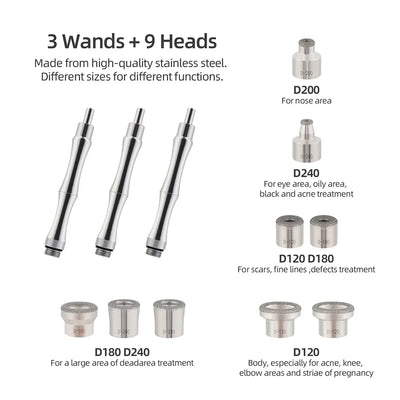 Facial Diamond Microdermabrasion Machine Water Spray Exfoliation Beauty Home Use Blackhead Exfoliation Face Peeling Pore Clean