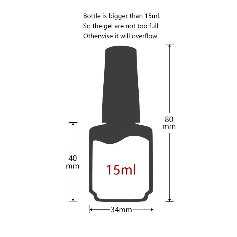 Clou Beaute Nail Gel Polish Kit 15ml Soak Off UVLED Nails Varnish Semi Permanent Nail Art Gels Lacquer Top Base Coat Gel Lacquer