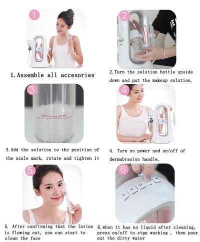 3 in 1 Hydra Peel Dermabrasion Facial Cleaning Hydrofacials Beauty Machine Hydro Dermabrasion Facial Machine