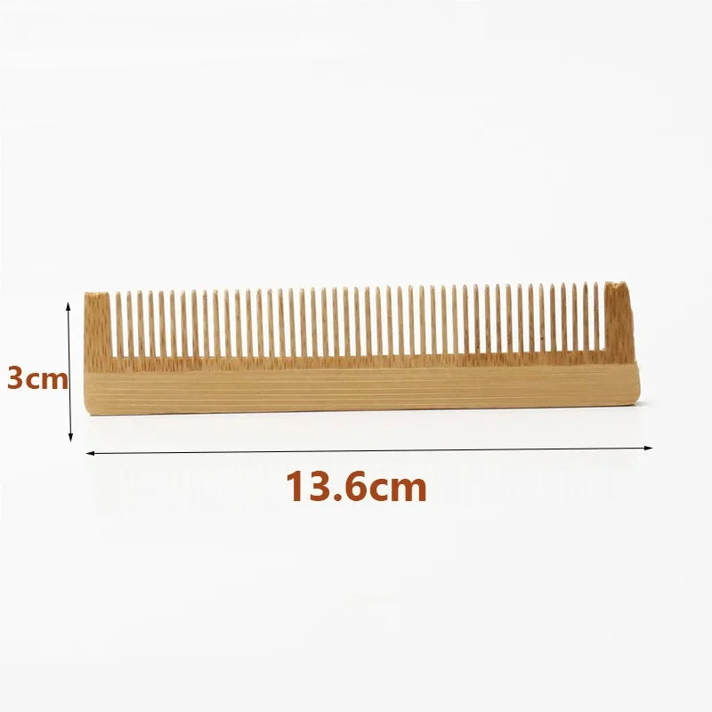 1Pcs Peach Wood Comb Flower Painted Anti-Static Natural Head Massage Comb Handmade Wooden Hair Comb Hair Styling Tools For Gift